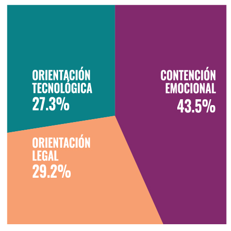 Gráfico 10: Distribución de las acciones realizadas por el centro en 2025.